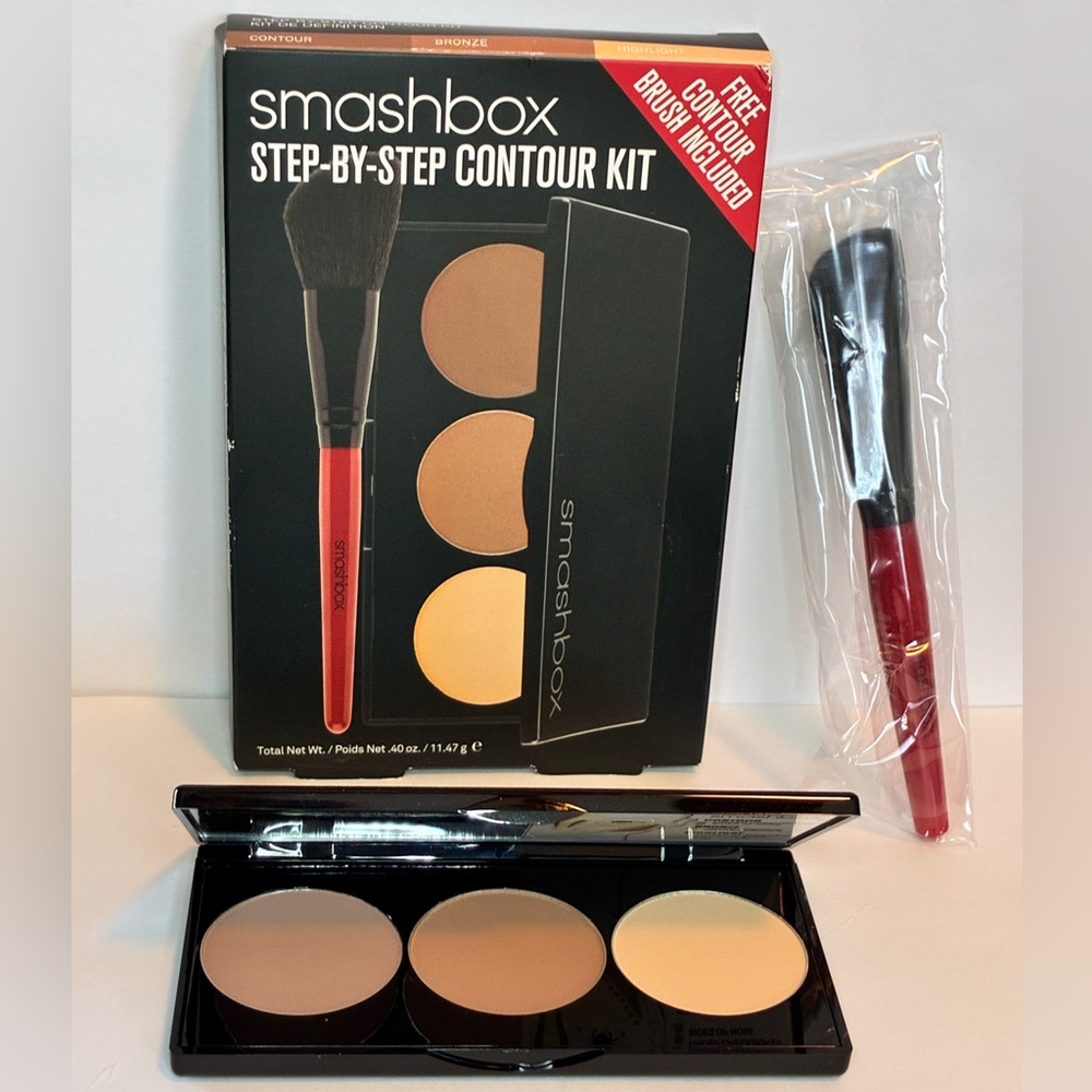 Smashbox Step-By-Step Contour Kit w/ Brush - Highlight Bronze Contour New In Box